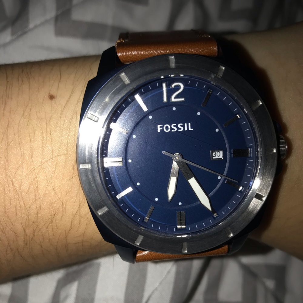 Fossil leather watch